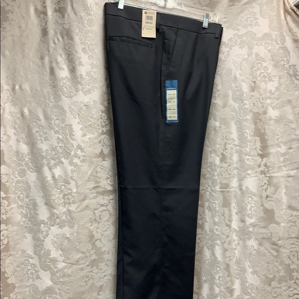 NWT Haggar Performance Microfiber Slack 36x29 Grey